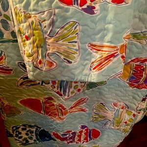 Brand new twin quilts. Fish design
